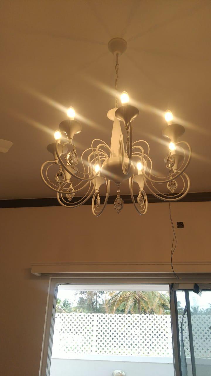 Gold finish chandelier decorative Bangalore