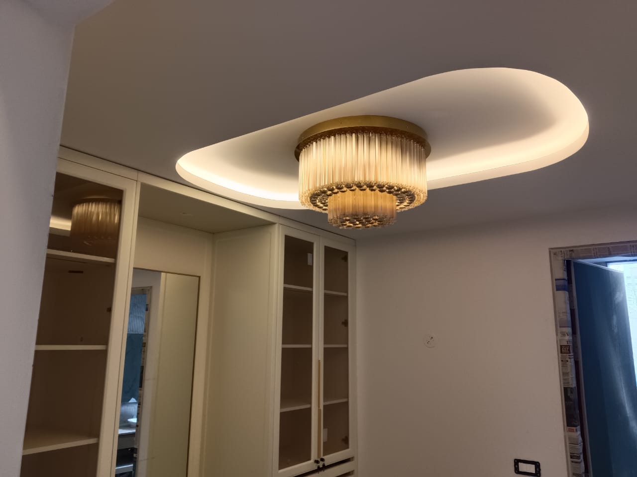 Master suite pendant lights residential project Bangalore